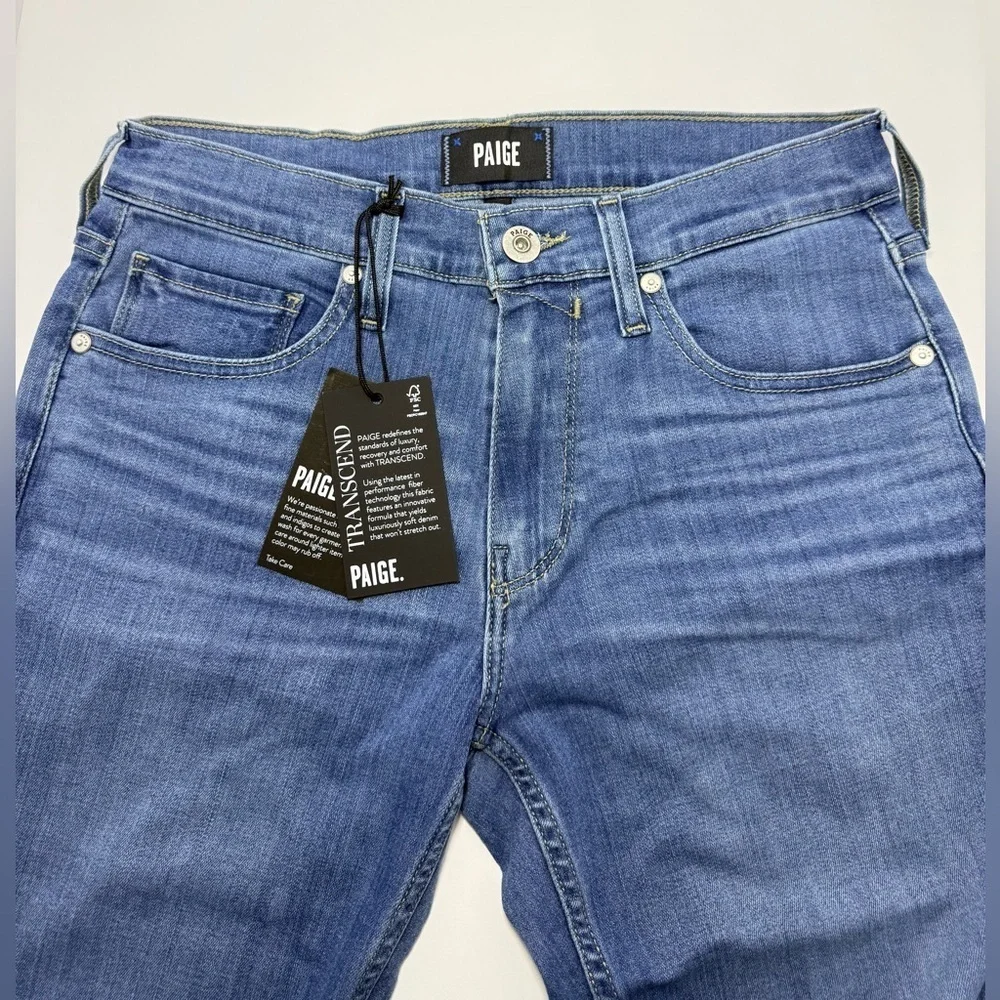 PAIGE Federal Slim Straight Jeans Transcend Denim Size 30x33.5 NWT